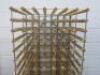 Wood & Metal Double Depth Wine Rack, Size H184 x W70 x D54cm. Holds 266 Bottles. - 2