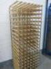 Wood & Metal Double Depth Wine Rack, Size H184 x W70 x D54cm. Holds 266 Bottles. - 3