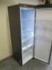 Samsung Blue Glass Door Upright Larder Fridge, Model RR39A74A348, S/N07964EA700011L, Size H185 x W58 x D64cm. NOTE: missing salad drawer. - 6