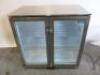 Polar 2 Door Stainless Steel Back Bar Chiller, Model GL008-06, Size H90 x W90 x D50cm.