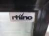 Rhino 2 Door Back Bar Chiller in Black, Model COLD900H, Size H90 x W90 x D50cm. NOTE: no handles. - 3