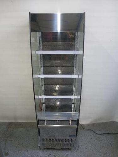 Polar Multideck Display Fridge, Model CD239-03, S/N 1075407180044, Size H174 x W49 x D68cm.