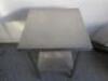 Stainless Steel Prep Table with Shelf Under. Size H84 x W60 x D60cm. - 2