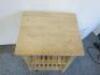 Butchers Block Trolley with Wheels, Size H86 x W60 x D51cm. - 2