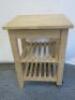 Butchers Block Trolley with Wheels, Size H86 x W60 x D51cm. - 4