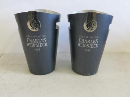 Pair of Charles Heidsieck Champagne Buckets.