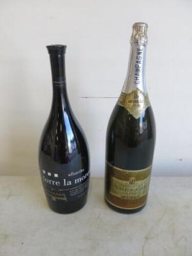 2 x 3Lt Display Bottles to Include: 1 x Champagne Moutard & 1 x Albarino Torre La Moreira