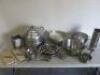 51 x Stainless Steel & Aluminium Kitchen Accessories to Include: 16 x GN Containers, 27 x Assorted Sized Mixing Bowls, 2 x Colander's, 1 x Steamer, 3 x Sieves & 2 x Mandolin Slicers.