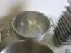 51 x Stainless Steel & Aluminium Kitchen Accessories to Include: 16 x GN Containers, 27 x Assorted Sized Mixing Bowls, 2 x Colander's, 1 x Steamer, 3 x Sieves & 2 x Mandolin Slicers. - 8