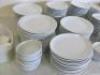 Approx 287 Assorted Branded White Crockery to Incldue: Olympia, Athena, Royal Porcelain & Cameo: 46 x 25cm Plates, 40 x 20cm Plates, 25 x 26cm Plates, 10 x 20cm Bowls, 30 x 17cm Bowls, 19 x13cm Bowls, 27 x 15cm Saucers, 40 x Small Dipping Bowls & 50 x Spo - 2