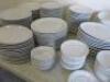 Approx 287 Assorted Branded White Crockery to Incldue: Olympia, Athena, Royal Porcelain & Cameo: 46 x 25cm Plates, 40 x 20cm Plates, 25 x 26cm Plates, 10 x 20cm Bowls, 30 x 17cm Bowls, 19 x13cm Bowls, 27 x 15cm Saucers, 40 x Small Dipping Bowls & 50 x Spo - 3