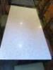 9 x Rectangle Restaurant Tables with Solid Marble Tops & Heavy Twin Pedestal Metal Bases, Size H76 x W140 x D70cm. - 18