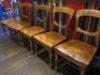 6 x Wooden Dining Chairs - 2