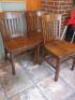 4 x Assorted Wooden Dining Chairs - 2