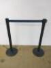 5 x Crowd Control Retractable Belt Barriers. - 4