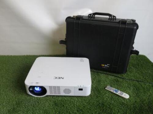 NEC DLP Projector, Model P502HL with Remote. Comes with Genuine Peli 1620 Case.