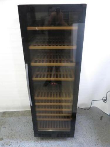 Tefcold 10 Shelf Dual Zone Wine Cooler, Model TFW365-2 Frameless, Size H177 x W60 x D69cm.