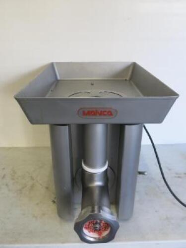 Mainca Commercial Meat Mincer, Size 32 with Giant Feed Tray, Model PC-98/32, S/N PC98192044, DOM2019.