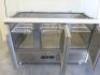 Adexa 3 Door Saladette Prep Counter with Curved Glass Top, Model S903CG. Size H136 x W137 x D68cm. - 9