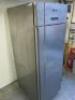 Gram Stainless Steel Single Door Upright Fridge, Size H200 x W70 x D87cm.  - 4