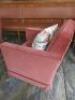 Pair of Designer O.H.Sjogren 'Julia Sundin' Red Velour Armchairs with Pair of Ivoel Frank Cushions. - 9