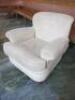 Designer O.H.Sjogren 'Malin Andersson' Cream Mottled Fabric Armchair. - 2