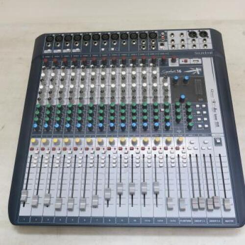 Soundcraft Signature 16 Mixer Deck. Appears Unused/Ex-Display. RRP £536.00