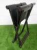 Christiane Liaigre 'Bazane Stool' in Dark Wood with Leather Seat. - 6