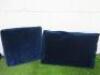 7 x Blue Velvet Fabric Cushions to Include: 4 x 58 x 38cm & 3 x 41 x 41cm. NOTE: believed to be Maxalto. - 4