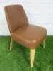 Antonio Citterio 'Maxalto Febo' B&B Italia Tan Leather Chair. - 2