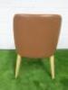 Antonio Citterio 'Maxalto Febo' B&B Italia Tan Leather Chair. - 3