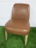 Antonio Citterio 'Maxalto Febo' B&B Italia Tan Leather Chair.