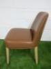 Antonio Citterio 'Maxalto Febo' B&B Italia Tan Leather Chair. - 5