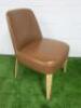 Antonio Citterio 'Maxalto Febo' B&B Italia Tan Leather Chair. - 2