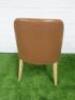 Antonio Citterio 'Maxalto Febo' B&B Italia Tan Leather Chair. - 3