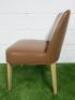 Antonio Citterio 'Maxalto Febo' B&B Italia Tan Leather Chair. - 5