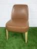 Antonio Citterio 'Maxalto Febo' B&B Italia Tan Leather Chair.