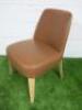 Antonio Citterio 'Maxalto Febo' B&B Italia Tan Leather Chair. - 2