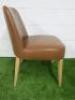 Antonio Citterio 'Maxalto Febo' B&B Italia Tan Leather Chair. - 5