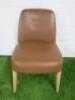 Antonio Citterio 'Maxalto Febo' B&B Italia Tan Leather Chair.