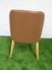 Antonio Citterio 'Maxalto Febo' B&B Italia Tan Leather Chair. - 3