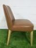 Antonio Citterio 'Maxalto Febo' B&B Italia Tan Leather Chair. - 5