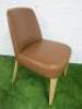 Antonio Citterio 'Maxalto Febo' B&B Italia Tan Leather Chair. - 2