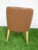 Antonio Citterio 'Maxalto Febo' B&B Italia Tan Leather Chair. - 3