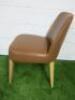 Antonio Citterio 'Maxalto Febo' B&B Italia Tan Leather Chair. - 5