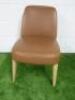 Antonio Citterio 'Maxalto Febo' B&B Italia Tan Leather Chair.