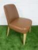 Antonio Citterio 'Maxalto Febo' B&B Italia Tan Leather Chair. - 2