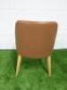 Antonio Citterio 'Maxalto Febo' B&B Italia Tan Leather Chair. - 3