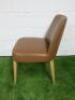 Antonio Citterio 'Maxalto Febo' B&B Italia Tan Leather Chair. - 5