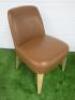 Antonio Citterio 'Maxalto Febo' B&B Italia Tan Leather Chair. - 2